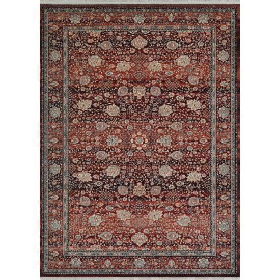 Couristan Kashimar Floral Vase Rust Rug 2'2" x 4'9"