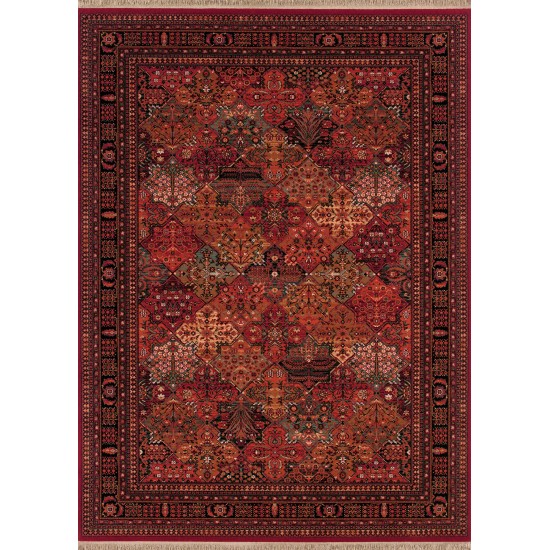 Couristan Kashimar Imperial Baktiari Antique Red Rug 2'2" x 4'9"