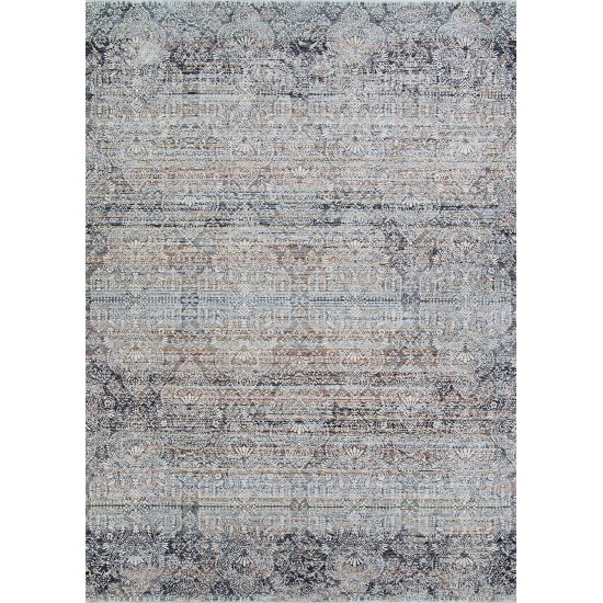 Couristan Luxor Barocco Multi-Antique Beige Pewter Runner Rug 2'2" x 8'11"