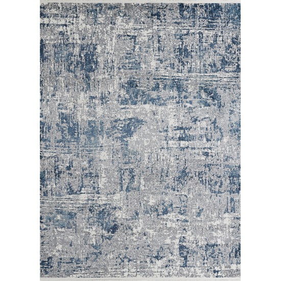 Couristan Marblehead Breccia Blue Grey Rug 5'3" x 7'6"