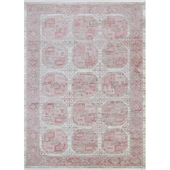 Couristan Marblehead Bokhara Rustic Pink Rug 5'3" x 7'6"