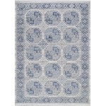 Couristan Marblehead Bokhara Blue-Grey Runner Rug 2'6" x 7'10"