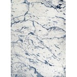 Couristan Marblehead Carrara Blue-Eggshell Runner Rug 2'6" x 7'10"