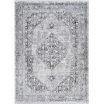 Couristan Marblehead Center Medallion Charcoal-Grey Rug 9' x 13'