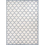 Couristan Marina Garden Gate Oyster-Slate Blue Rug 2' x 3'11"