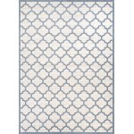 Couristan Marina Garden Gate Oyster-Slate Blue Rug 9'2" x 12'9"
