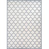 Couristan Marina Garden Gate Oyster-Slate Blue Runner Rug 2'2" x 7'10"