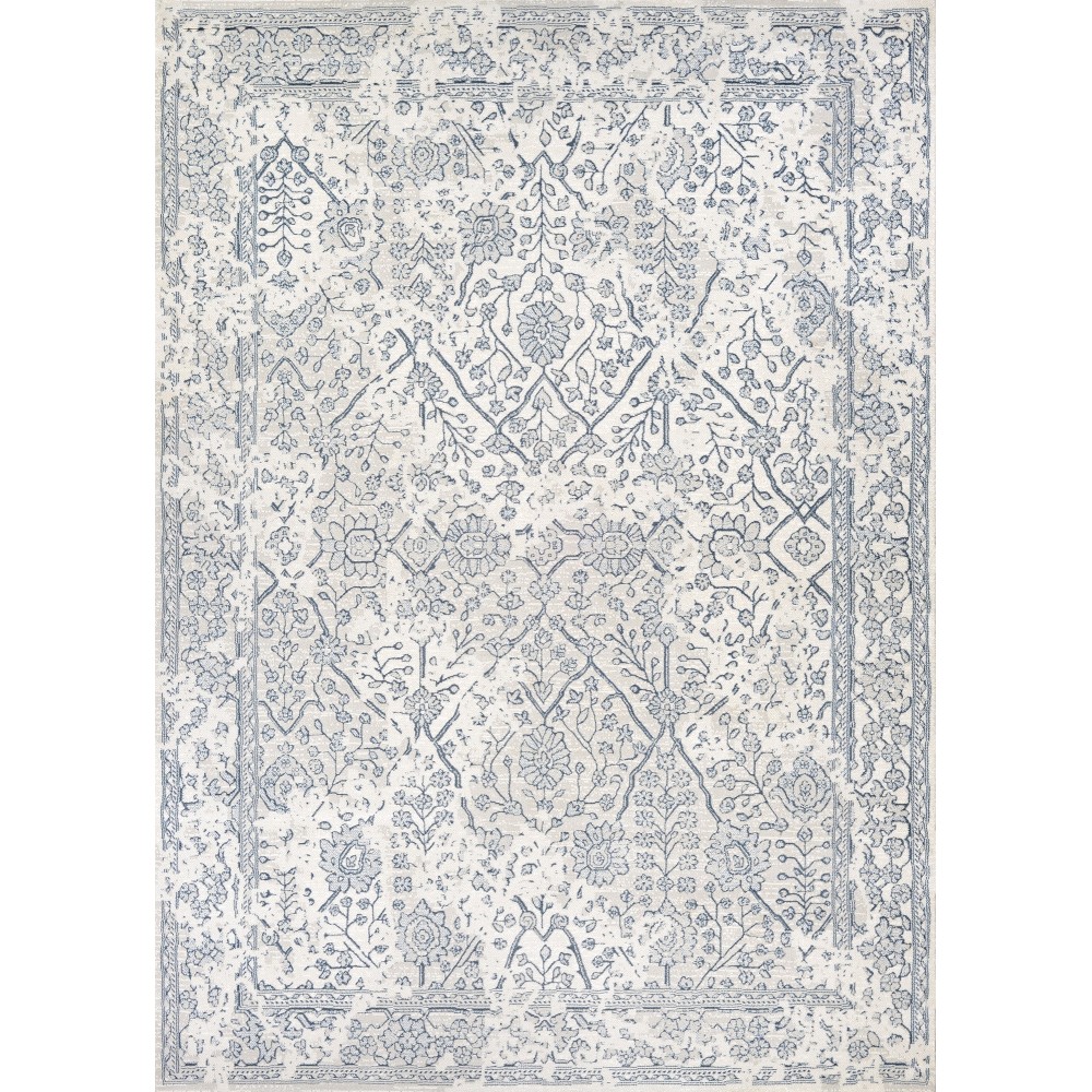 Couristan Marina Lillian Oyster-Slate Blue Rug 5'3" x 7'6"