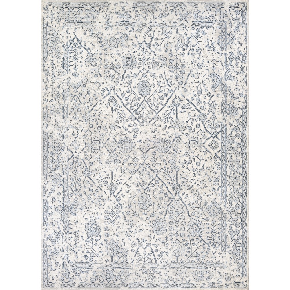 Couristan Marina Lillian Oyster-Slate Blue Rug 6'6" x 9'6"
