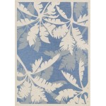 Couristan Monaco Coastal Flora Ivory-Sapphire Rug 3'9" x 5'5"