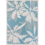 Couristan Monaco Coastal Flora Ivory-Turquoise Rug 2' x 3'7"