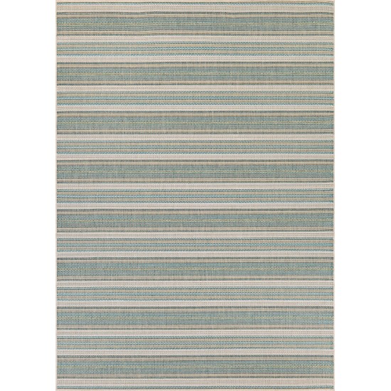 Couristan Monaco Marbella Blue Mist--Ivory Rug 2' x 3'7"