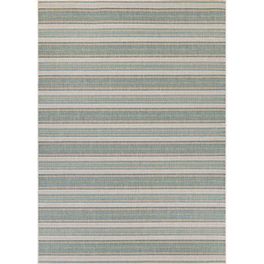 Couristan Monaco Marbella Blue Mist-Ivory Rug 5'10" x 9'2"