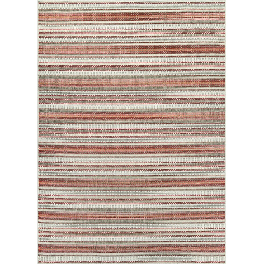 Couristan Monaco Marbella Coral-Ivory-Pewter Rug 2' x 3'7"