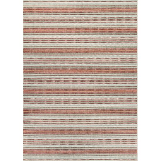 Couristan Monaco Marbella Coral-Ivory-Pewter Rug 2' x 3'7"