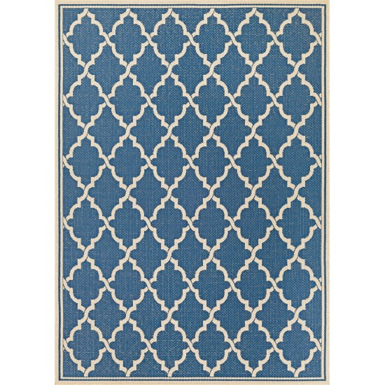 Couristan Monaco Ocean Port Azure-Sand Rug 2' x 3'7"