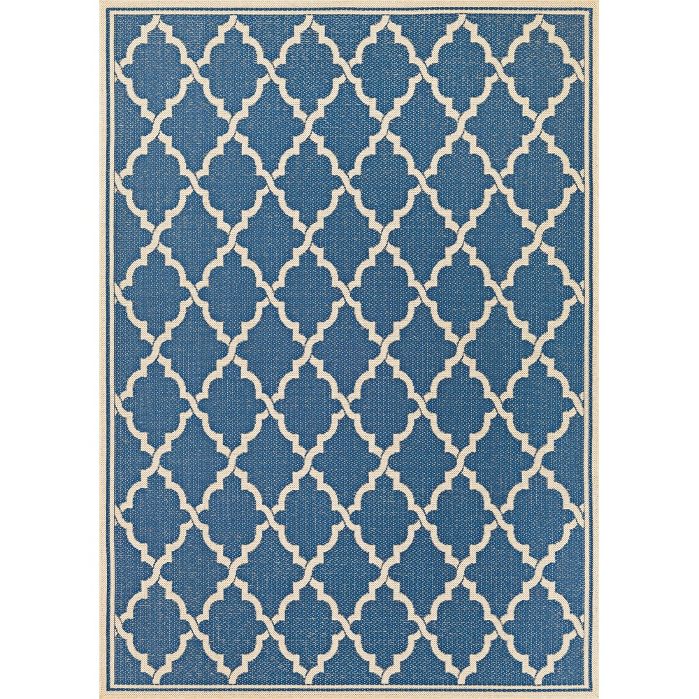 Couristan Monaco Ocean Port Azure-Sand Rug 5'3" x 7'6"