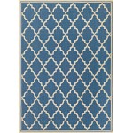 Couristan Monaco Ocean Port Azure-Sand Rug 5'3" x 7'6"