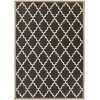 Couristan Monaco Ocean Port Black-Sand Rug 5'3" x 7'6"
