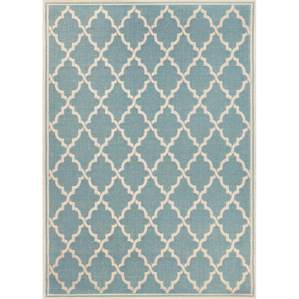 Couristan Monaco Ocean Port Turquoise-Sand Rug 2' x 3'7"