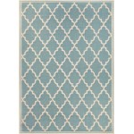 Couristan Monaco Ocean Port Turquoise-Sand Rug 2' x 3'7"