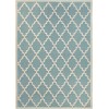 Couristan Monaco Ocean Port Turquoise-Sand Rug 5'3" x 7'6"