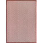 Couristan Monaco Sea Pier Sand-Maroon Rug 2' x 3'7"