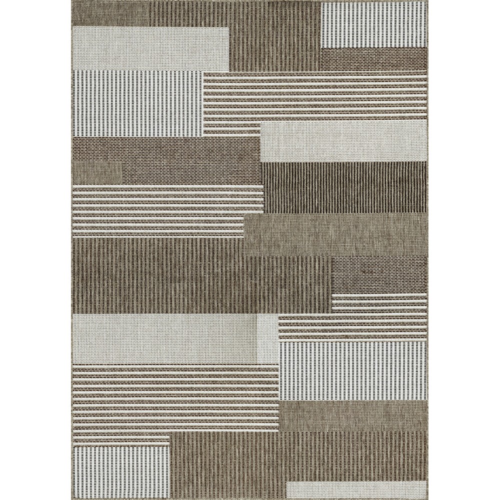 Couristan Monaco Starboard Brown-Sand Runner Rug 2'3" x 7'10"