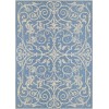 Couristan Monaco Summer Quay Ivory-Sapphire Runner Rug 2'3" x 11'9"