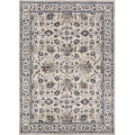 Couristan Monarch Kerman Vase Antique Cream-Slate Runner Rug 2'3" x 7'7"