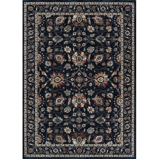 Couristan Monarch Kerman Vase Navy Rug 5'3" x 7'6"