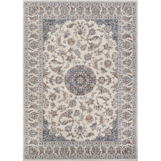 Couristan Monarch Medallion Antique Cream-Slate Rug 3'3" x 5'3"