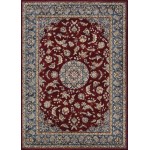 Couristan Monarch Medallion Bordeaux-Slate Rug 7'10" x 11'2"