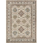 Couristan Monarch Yamut Antique Cream-Mocha Rug 7'10" x 11'2"