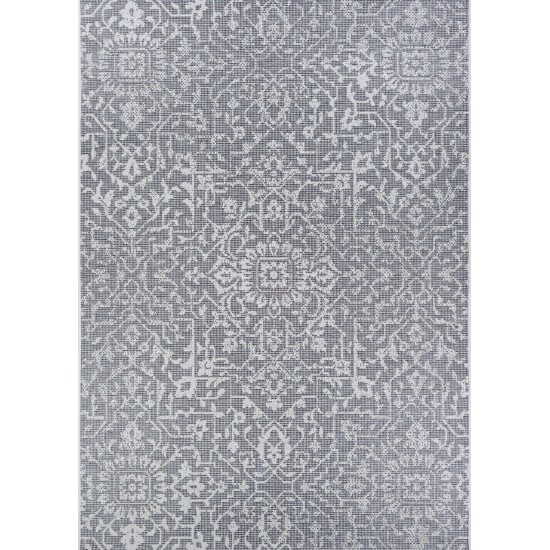 Couristan Monte Carlo Palmette Grey-Ivory Rug 2' x 3'7"