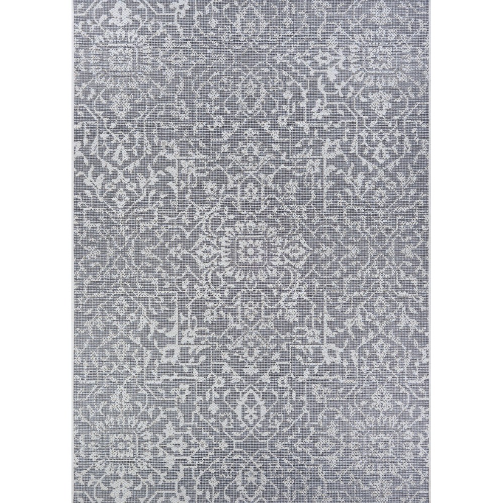 Couristan Monte Carlo Palmette Grey-Ivory Rug 5'3" x 7'6"