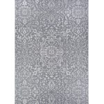 Couristan Monte Carlo Palmette Grey-Ivory Rug 5'3" x 7'6"