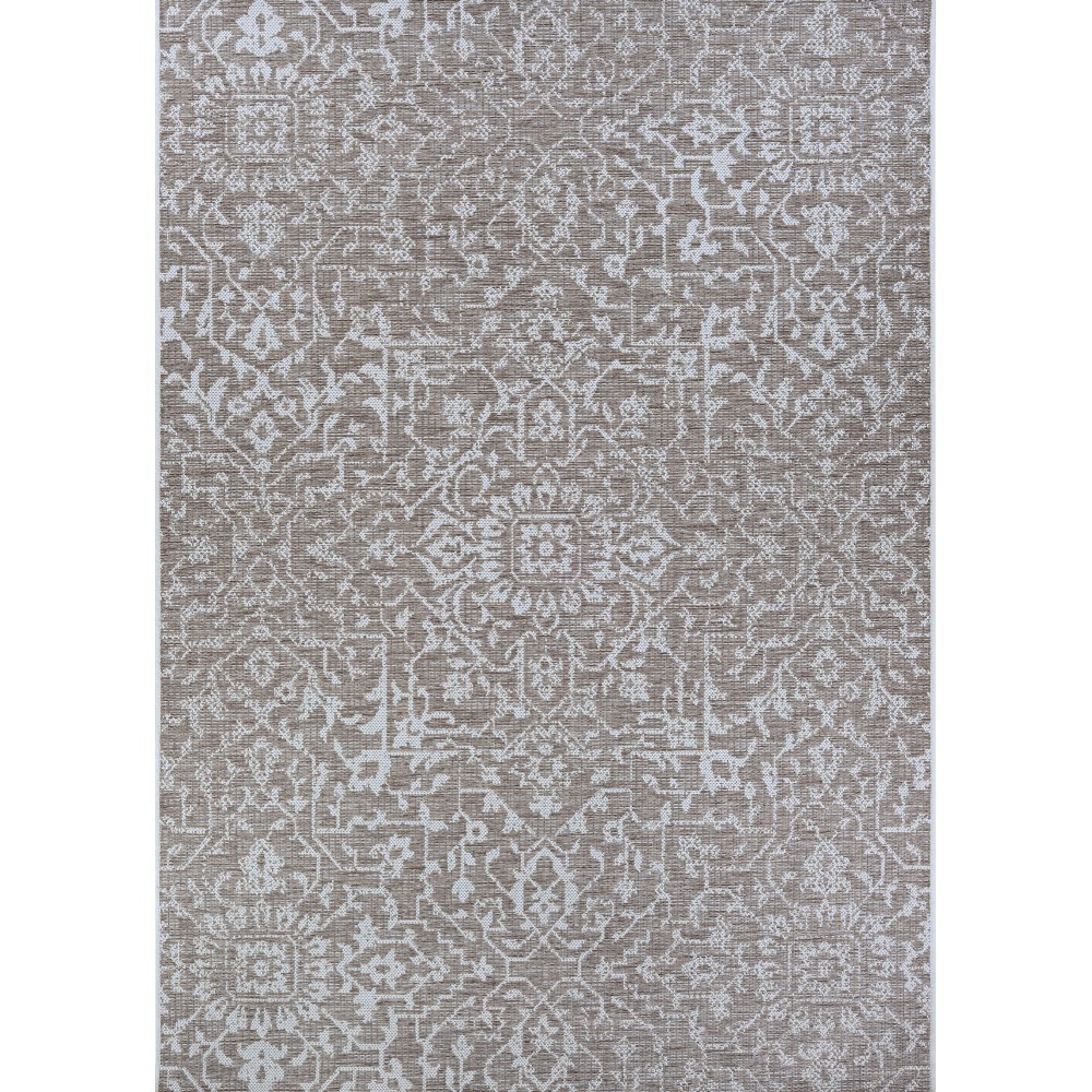 Couristan Monte Carlo Palmette Mushroom-Ivory Rug 2' x 3'7"