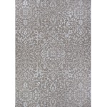 Couristan Monte Carlo Palmette Mushroom-Ivory Rug 5'10" x 9'2"
