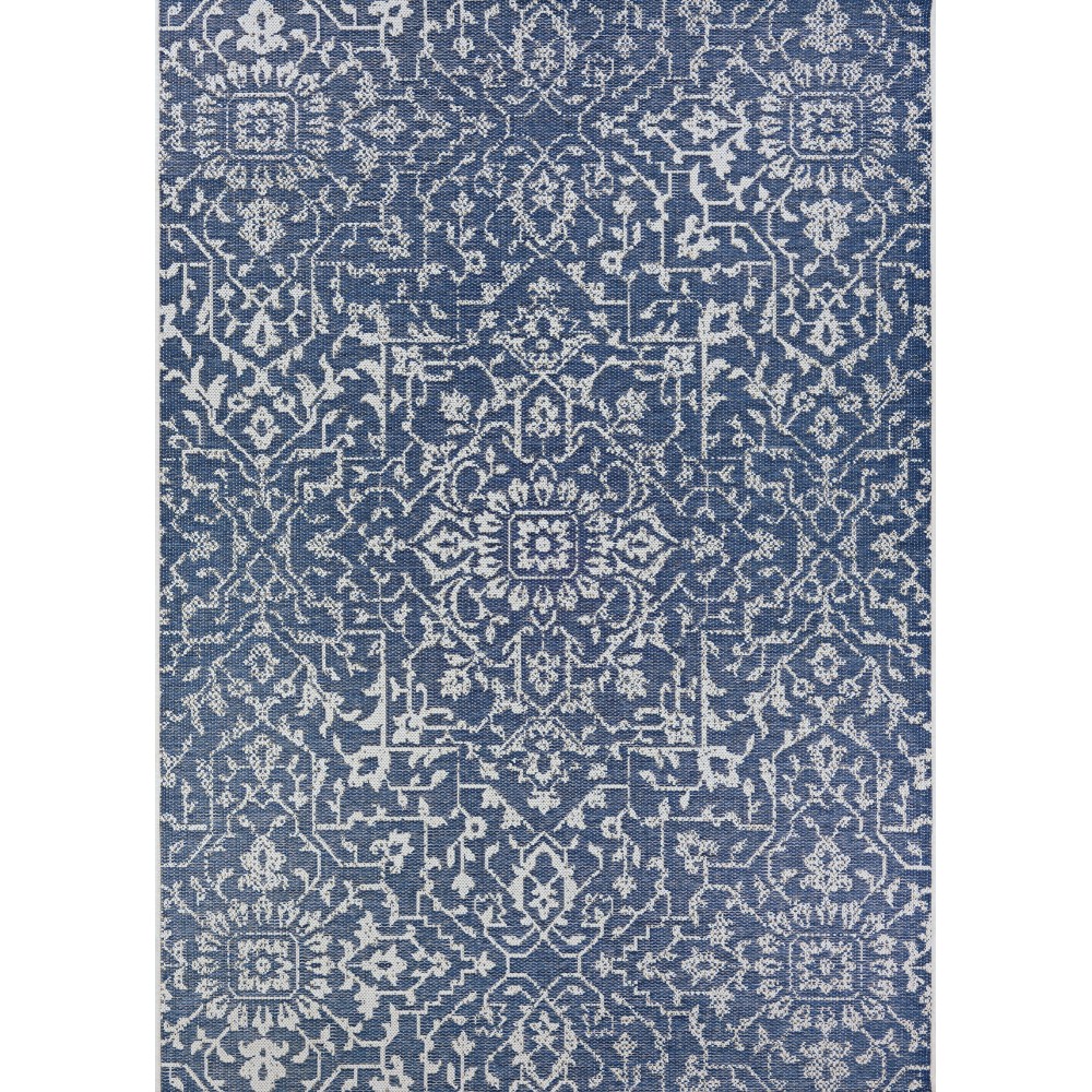 Couristan Monte Carlo Palmette Navy-Ivory Rug 2' x 3'7"