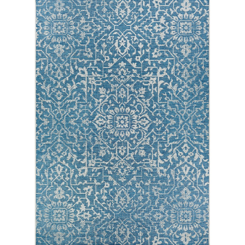 Couristan Monte Carlo Palmette Ocean-Ivory Rug 2' x 3'7"