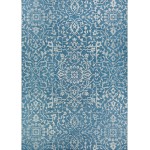 Couristan Monte Carlo Palmette Ocean-Ivory Rug 3'9" x 5'5"