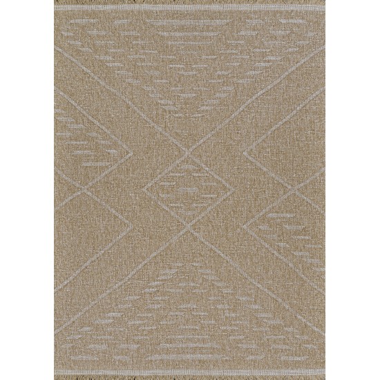 Couristan Naturalistic Rattan Natural-Cream Rug 5'3" x 7'6"