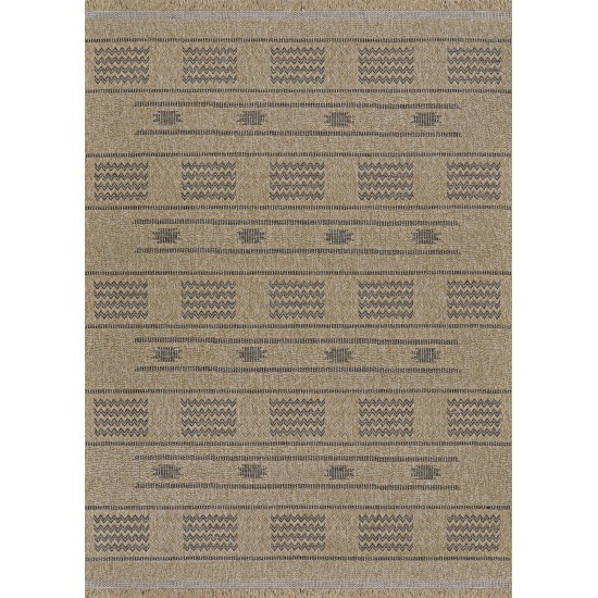 Couristan Naturalistic Sonoran Natural-Charcoal Rug 5'3" x 7'6"