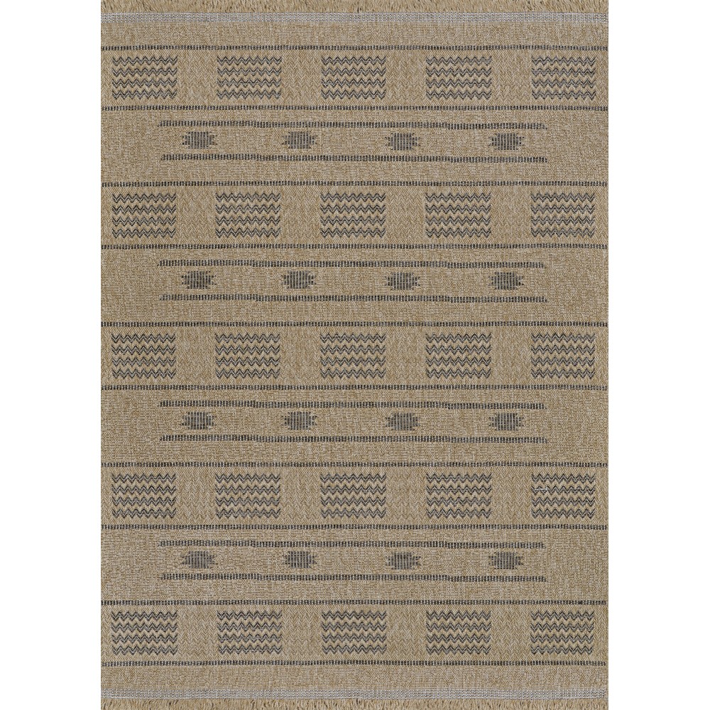 Couristan Naturalistic Sonoran Natural-Charcoal Rug 5'3" x 7'6"