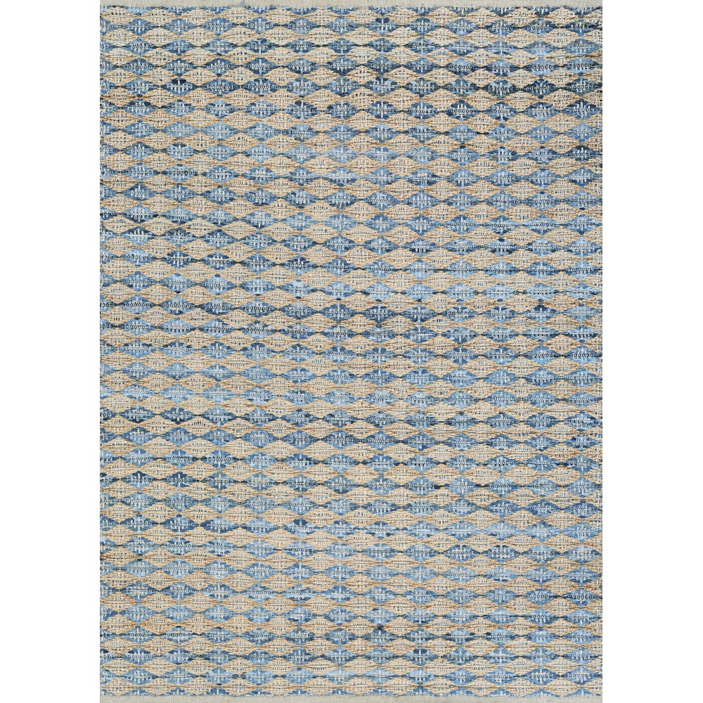 Couristan Nature's Elements Nautical Ripples Wheat-Denim Rug 5' x 8'