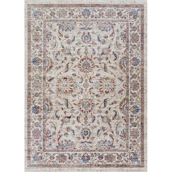 Couristan Nostalgia Persian Tabriz Antique Cream Rug 5'3" x 7'6"