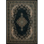 Couristan Old World Classic Antique Kerman Black Runner Rug 2'2" x 8'11"