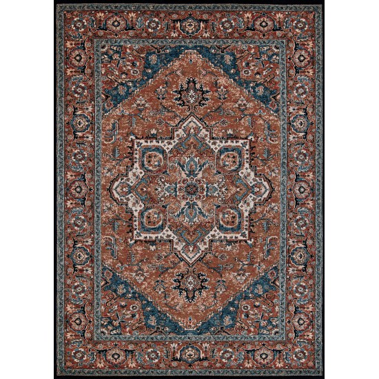 Couristan Old World Classic Antique Mashad Burnished Clay Rug 4'6" x 6'6"