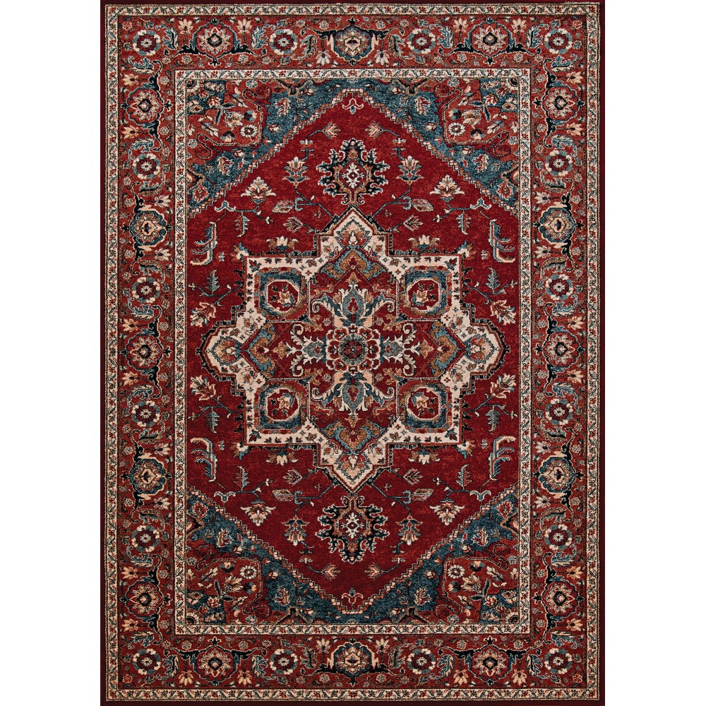 Couristan Old World Classic Antique Mashad Antique Red Rug 4'6" x 6'6"